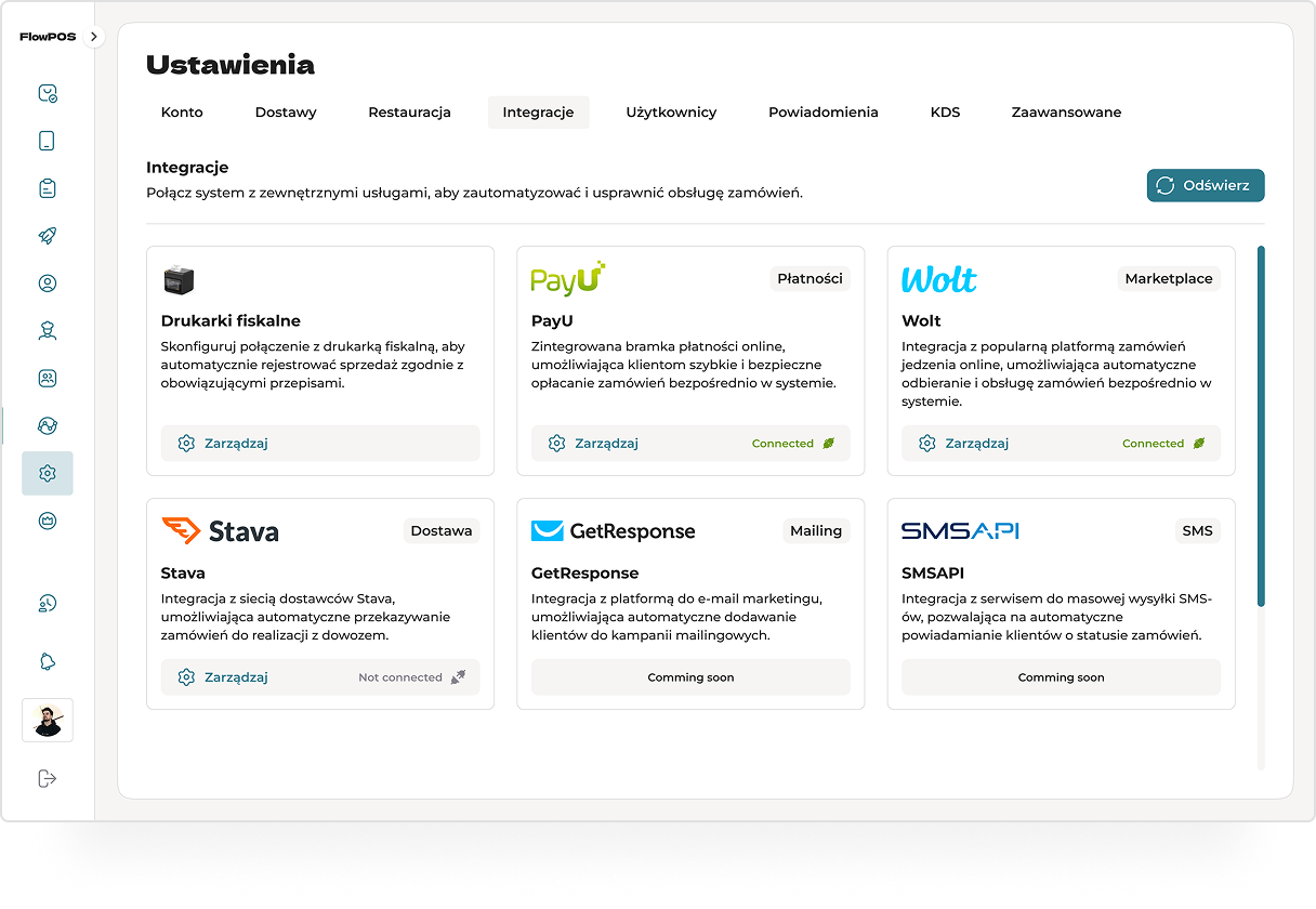 Integracje FlowPOS
